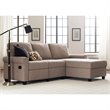 Pemberly Row Right Facing Reclining Sectional in Oatmeal