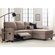Pemberly Row Right Facing Reclining Sectional in Oatmeal