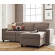 Pemberly Row Right Facing Reclining Sectional in Oatmeal Finish