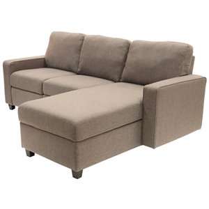 Pemberly Row Right Facing Reclining Sectional in Oatmeal Finish