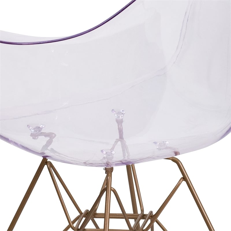 Pemberly Row Transparent Dining Chair