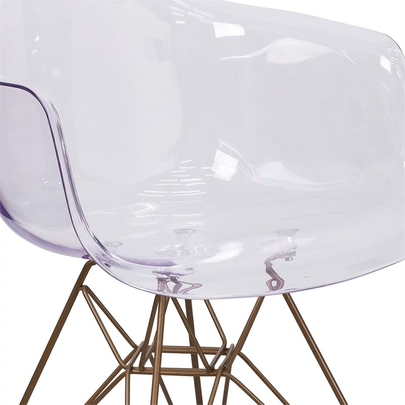 Pemberly Row Transparent Dining Chair