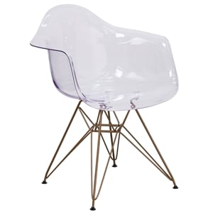 Pemberly Row Transparent Dining Chair