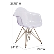 Pemberly Row Transparent Dining Chair
