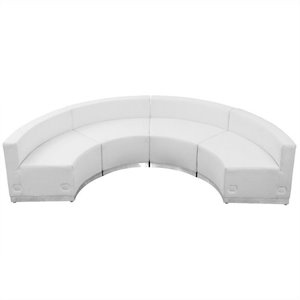 pemberly row 4 piece reception seating in white