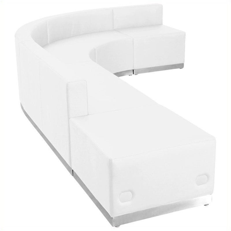 Pemberly Row 5 Piece Reception Seating in White