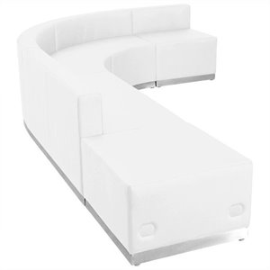 pemberly row 5 piece reception seating in white