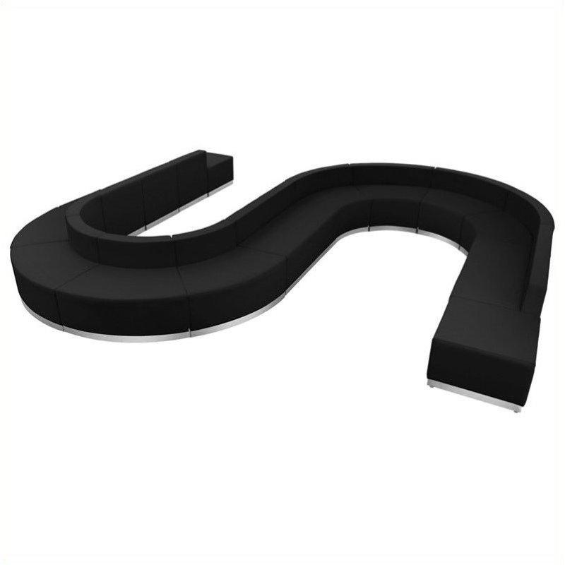 Pemberly Row 15 Piece Reception Seating in Black