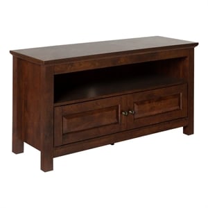 Pemberly Row Traditional Wood TV Console for TVs up to 44&quot in Brown