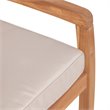 Pemberly Row X-Back Patio Chair with Cushion in Brown (Set of 2)
