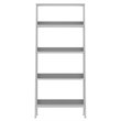 Pemberly Row 4-Shelf Wood Ladder Bookcase in White