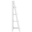 Pemberly Row 4-Shelf Wood Ladder Bookcase in White