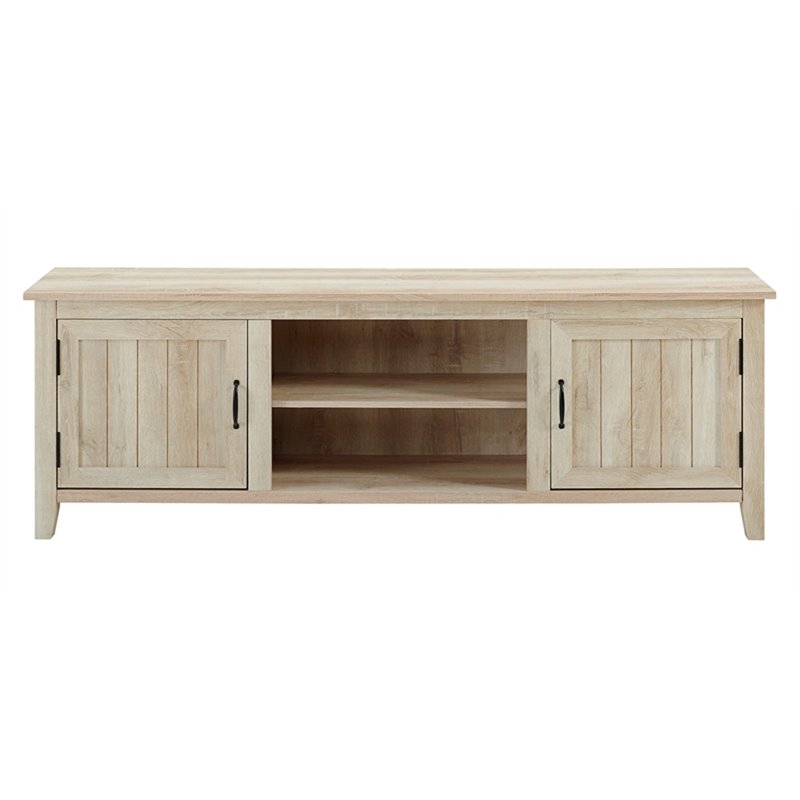 Pemberly Row Modern 2-Side Doors Wood TV Console for TVs up to 70