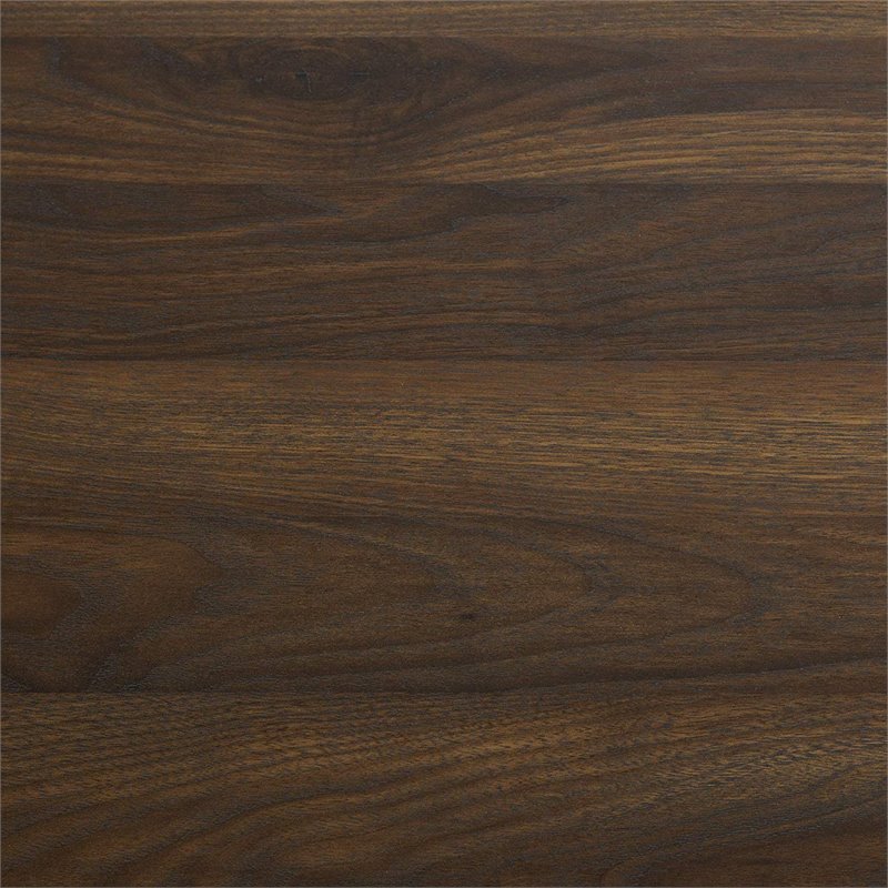 Pemberly Row TV Stand with Middle Doors in Dark Walnut