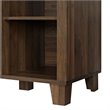 Pemberly Row TV Stand with Middle Doors in Dark Walnut