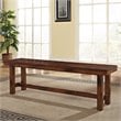 Pemberly Row Wood Dining Bench in Dark Oak