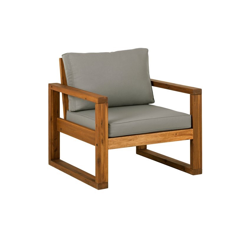 Pemberly Row Chair and Ottoman with Cushions in Brown