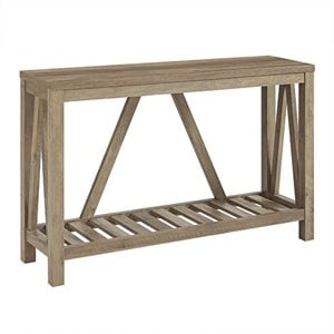 Pemberly Row 52 Rustic Entry Console Table in Rustic Oak