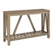 Pemberly Row 52 Rustic Entry Console Table in Rustic Oak