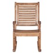 Pemberly Row Patio Rocking Chair in Brown