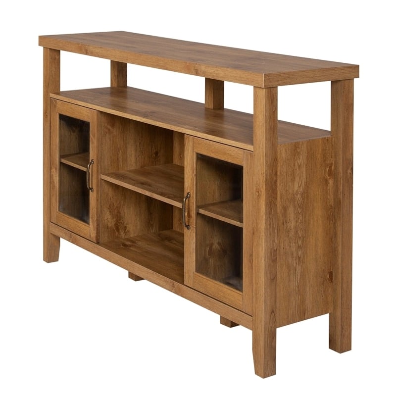 Pemberly Row Farmhouse Wood Console Buffet for TVs up to 52