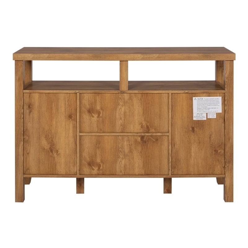 Pemberly Row Farmhouse Wood Console Buffet for TVs up to 52