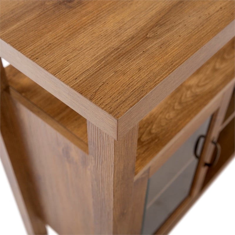 Pemberly Row Farmhouse Wood Console Buffet for TVs up to 52