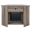 Pemberly Row Modern Wood Corner Fireplace TV Stand for TVs up to 48