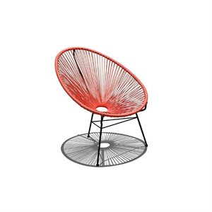 pemberly row patio chair in atomic tangerine
