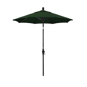 pemberly row 7.5' patio umbrella in hunter green