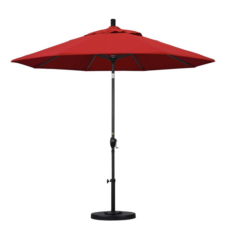 Pemberly Row 9' Patio Umbrella in Jockey Red