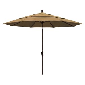 pemberly row 11' patio umbrella in champagne