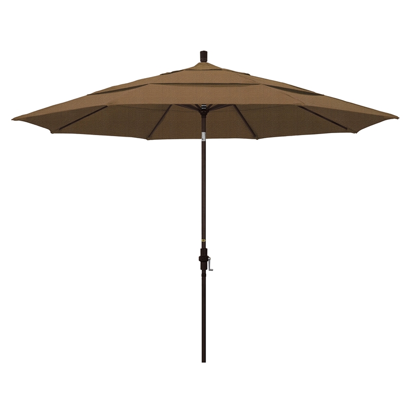 Pemberly Row 11' Patio Umbrella in Woven Sesame