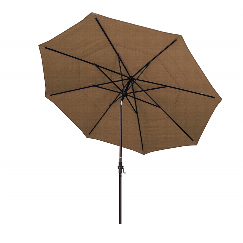 Pemberly Row 11' Patio Umbrella in Woven Sesame