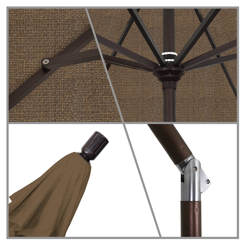 Pemberly Row 11' Patio Umbrella in Woven Sesame