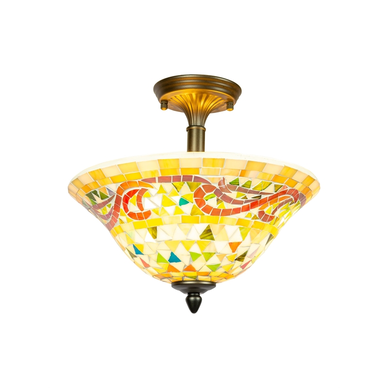Pemberly Row Mosaic Flush Mount