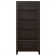 Pemberly Row 5 Shelf Bookcase in Mocha Cherry