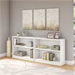 Pemberly Row 2 Shelf Bookcase in Pure White (Set of 2)