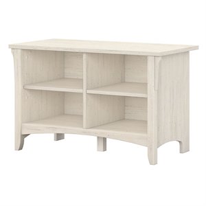 pemberly row shoe storage bench in antique white