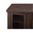 Pemberly Row Traditional Wood Corner Fireplace TV for TVs up to 48