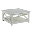 Pemberly Row Square Coffee Table in White