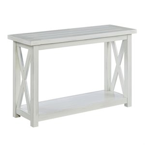 Pemberly Row Console Table in White