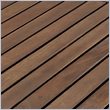 Pemberly Row 6 Piece Acacia Patio Dining Set in Dark Brown