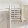 Pemberly Row Metal 2 Integrated Ladders Full Loft Bed in White