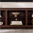 Pemberly Row Traditional Wood Stand Storage Console for TVs up to 70