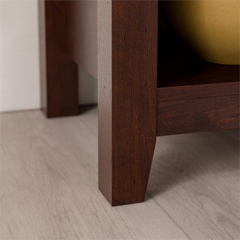 Pemberly Row Traditional Wood Stand Storage Console for TVs up to 70