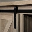 Pemberly Row Farmhouse Wood Sliding Door TV Console for TVs up to 58
