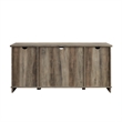 Pemberly Row Farmhouse Wood Sliding Door TV Console for TVs up to 58