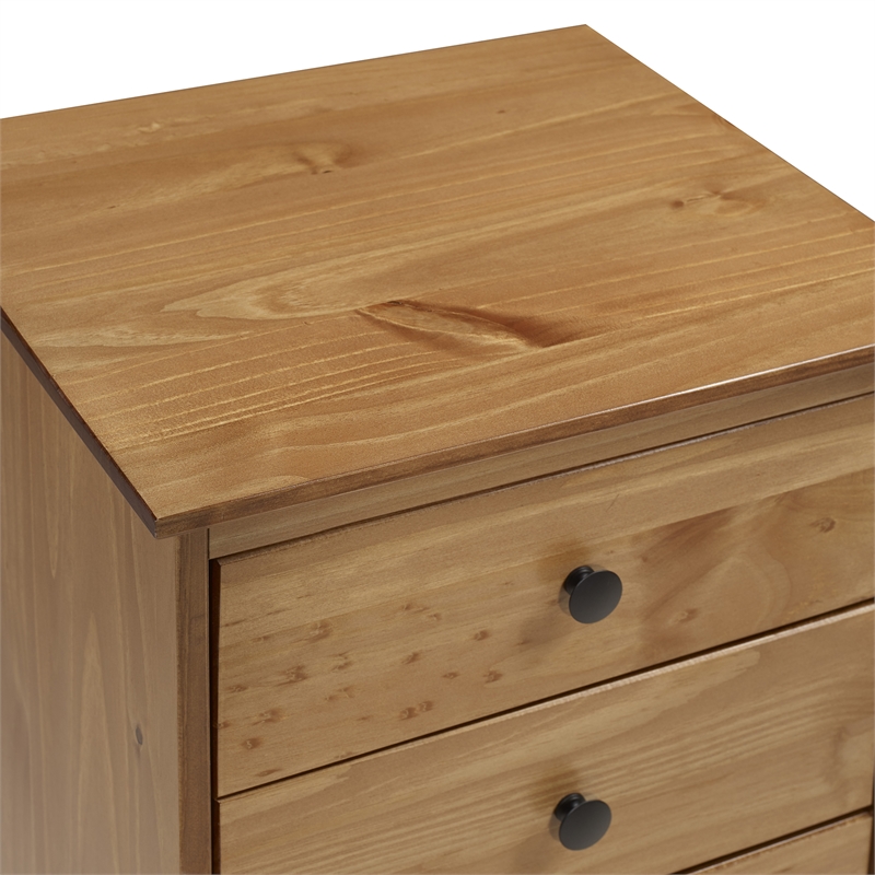 Pemberly Row 3 Drawer Nightstand in Caramel