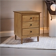 Pemberly Row 3 Drawer Nightstand in Caramel